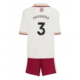 Dětské fotbalový komplet Arsenal Cristhian Mosquera #3 Tretí košile 2025-26 Krátkým Rukávem